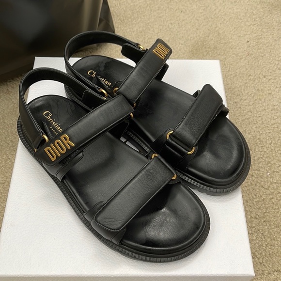 BLACK  DIORACT SANDAL - Picture 3 of 8